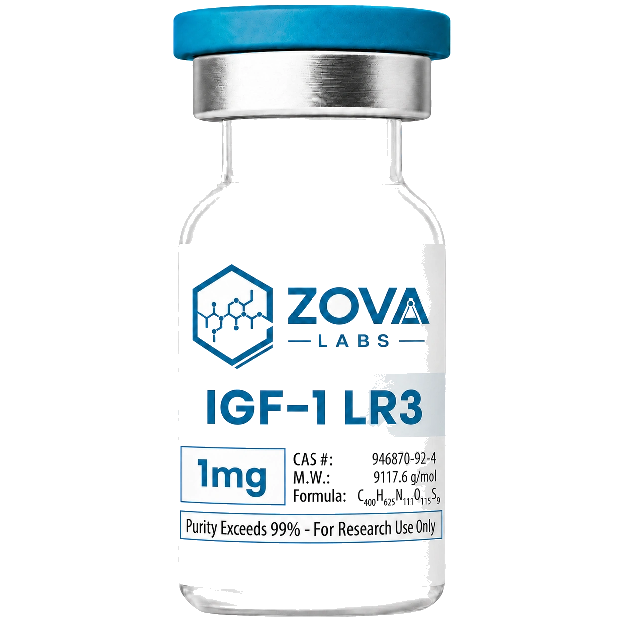 Zova Labs IGF-1 LR3 research-use vial