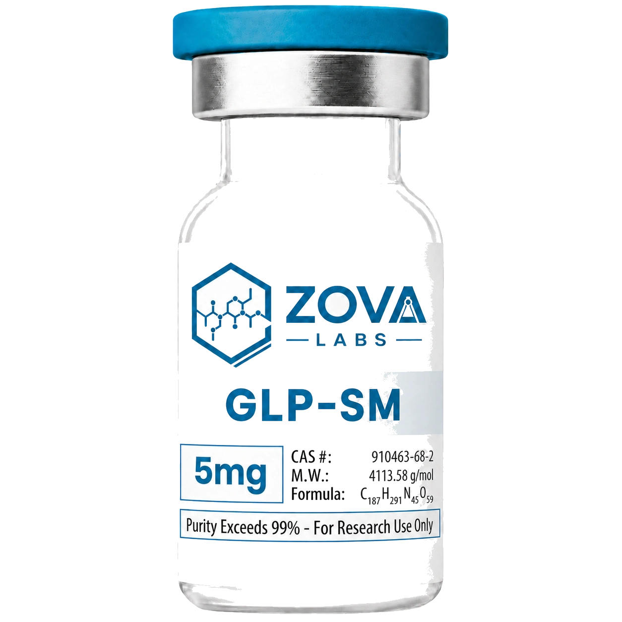 Zova Labs GLP-SM research-use vial