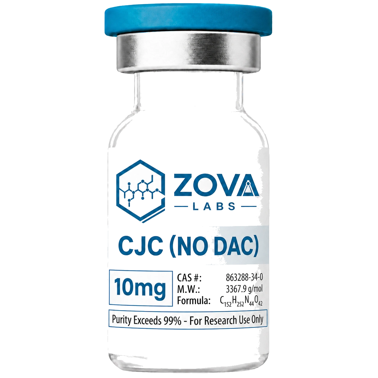 Zova Labs CJC (NO DAC) research-use vial