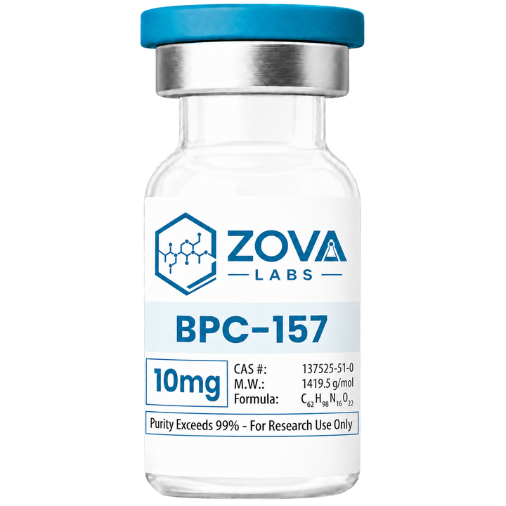 Zova Labs BPC-157 10mg research-use vial