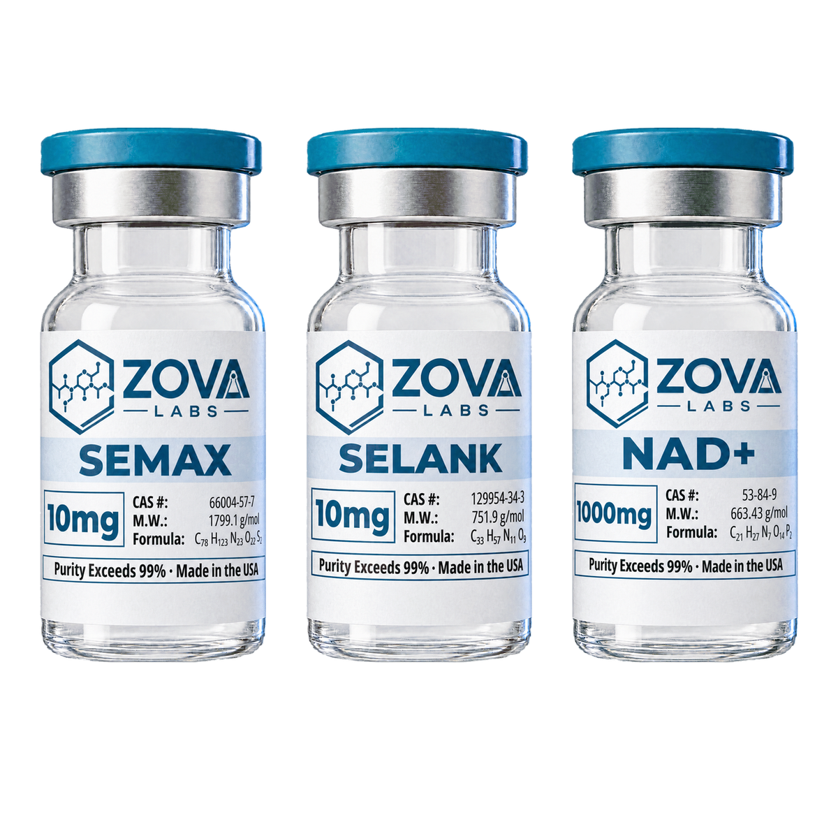 Cognitive Bundle — Semax 10mg, Selank 10mg, NAD+ 1000mg