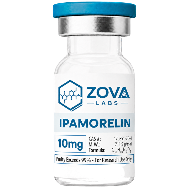 Zova Labs Ipamorelin 10mg research-use vial
